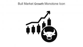 Bull Market Growth Monotone Icon In Powerpoint Pptx Png And Editable Eps Format