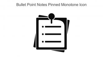 Bullet Point Notes Pinned Monotone Icon In Powerpoint Pptx Png And Editable Eps Format