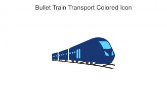 Bullet Train Transport Colored Icon In Powerpoint Pptx Png And Editable Eps Format