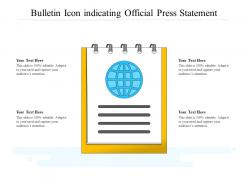 Bulletin icon indicating official press statement