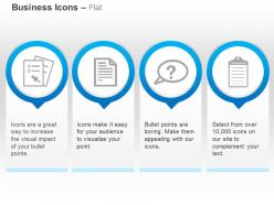 Bulletins records management faq policy ppt icons graphics