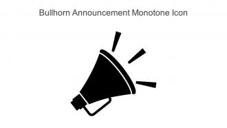 Bullhorn Announcement Monotone Icon In Powerpoint Pptx Png And Editable Eps Format