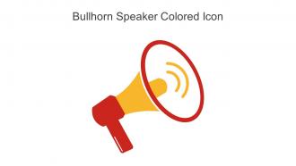 Bullhorn Speaker Colored Icon In Powerpoint Pptx Png And Editable Eps Format