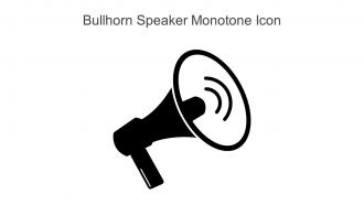 Bullhorn Speaker Monotone Icon In Powerpoint Pptx Png And Editable Eps Format