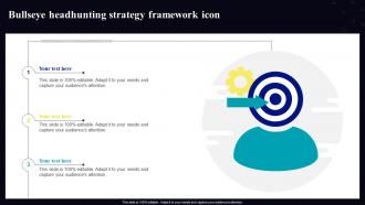 Bullseye Headhunting Strategy Framework Icon
