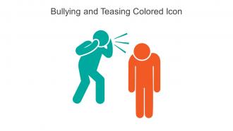 Bullying And Teasing Colored Icon In Powerpoint Pptx Png And Editable Eps Format