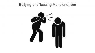 Bullying And Teasing Monotone Icon In Powerpoint Pptx Png And Editable Eps Format