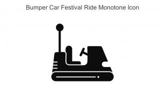 Bumper Car Festival Ride Monotone Icon In Powerpoint Pptx Png And Editable Eps Format