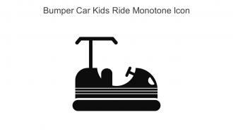 Bumper Car Kids Ride Monotone Icon In Powerpoint Pptx Png And Editable Eps Format