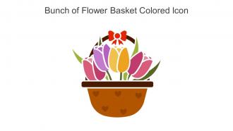 Bunch Of Flower Basket Colored Icon In Powerpoint Pptx Png And Editable Eps Format
