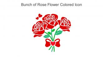 Bunch Of Rose Flower Colored Icon In Powerpoint Pptx Png And Editable Eps Format