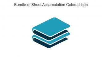 Bundle Of Sheet Accumulation Colored Icon In Powerpoint Pptx Png And Editable Eps Format