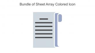 Bundle Of Sheet Array Colored Icon In Powerpoint Pptx Png And Editable Eps Format