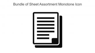 Bundle Of Sheet Assortment Monotone Icon In Powerpoint Pptx Png And Editable Eps Format