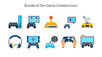 Bundle Of Ten Game Colored Icons