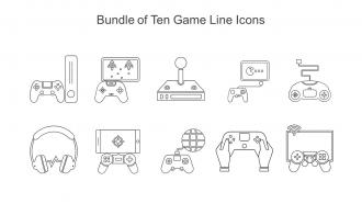 Bundle Of Ten Game Line Icons