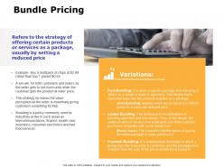 Bundle pricing ppt powerpoint presentation portfolio outline