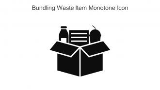 Bundling Waste Item Monotone Icon In Powerpoint Pptx Png And Editable Eps Format