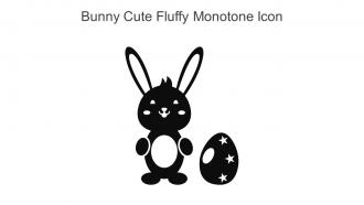 Bunny Cute Fluffy Monotone Icon In Powerpoint Pptx Png And Editable Eps Format