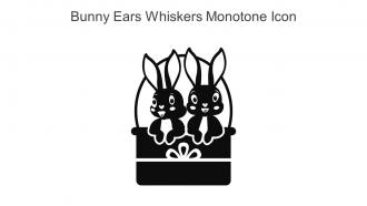 Bunny Ears Whiskers Monotone Icon In Powerpoint Pptx Png And Editable Eps Format