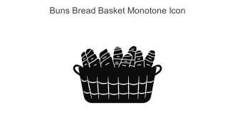 Buns Bread Basket Monotone Icon In Powerpoint Pptx Png And Editable Eps Format