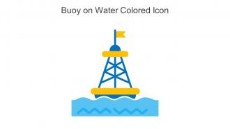 Buoy On Water Colored Icon In Powerpoint Pptx Png And Editable Eps Format