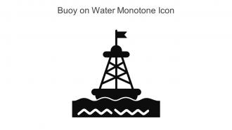 Buoy On Water Monotone Icon In Powerpoint Pptx Png And Editable Eps Format
