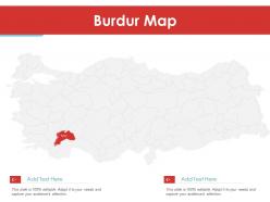 Burdur map powerpoint presentation ppt template