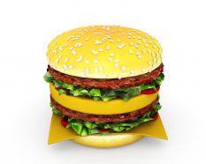 Burger for food chain and health theme stock photo