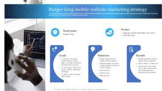 Burger King Mobile Website Marketing Strategy Mobile Marketing Guide For Small Businesses