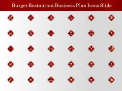 Burger restaurant business plan icons slide ppt powerpoint presentation model graphic images