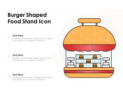 Burger Shaped Food Stand Icon