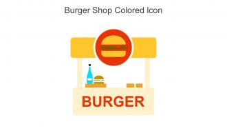 Burger Shop Colored Icon In Powerpoint Pptx Png And Editable Eps Format