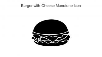 Burger With Cheese Monotone Icon In Powerpoint Pptx Png And Editable Eps Format