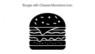 Burger With Cheese Monotone Icon