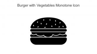Burger With Vegetables Monotone Icon In Powerpoint Pptx Png And Editable Eps Format