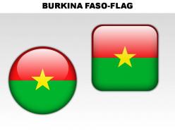 Burkina faso country powerpoint flags