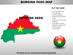 Burkina faso country powerpoint maps