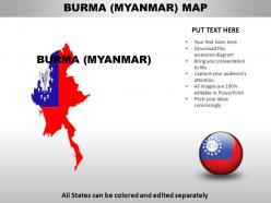 Burma country powerpoint maps
