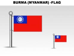 Burma myanmar country powerpoint flags