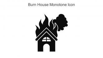 Burn House Monotone Icon In Powerpoint Pptx Png And Editable Eps Format