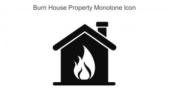 Burn House Property Monotone Icon In Powerpoint Pptx Png And Editable Eps Format