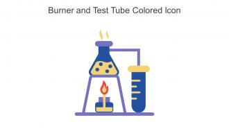 Burner And Test Tube Colored Icon In Powerpoint Pptx Png And Editable Eps Format