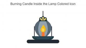 Burning Candle Inside The Lamp Colored Icon In Powerpoint Pptx Png And Editable Eps Format