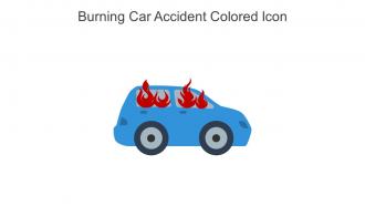 Burning Car Accident Colored Icon In Powerpoint Pptx Png And Editable Eps Format