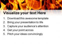 Burning flame from grill industrial powerpoint templates and powerpoint backgrounds 0311