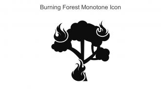 Burning Forest Monotone Icon In Powerpoint Pptx Png And Editable Eps Format