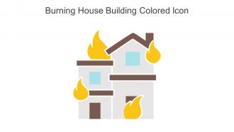 Burning House Building Colored Icon In Powerpoint Pptx Png And Editable Eps Format