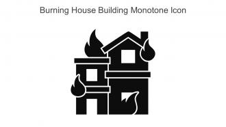 Burning House Building Monotone Icon In Powerpoint Pptx Png And Editable Eps Format