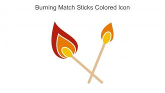 Burning Match Sticks Colored Icon In Powerpoint Pptx Png And Editable Eps Format